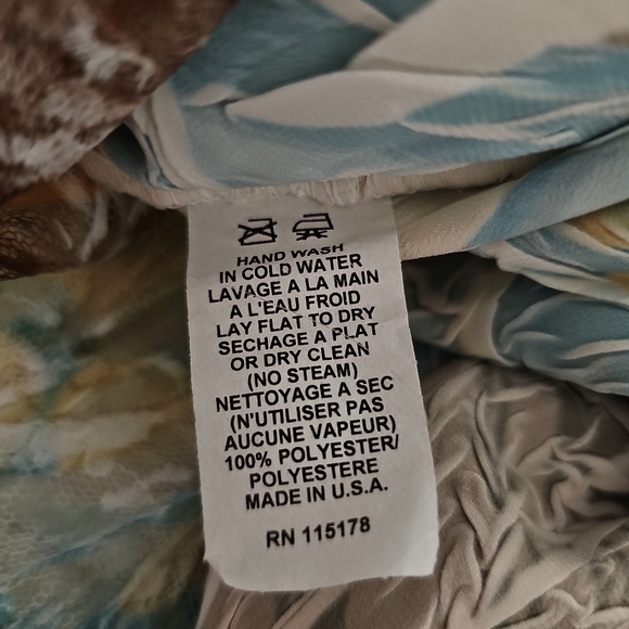 ✨ Komarov Crinkle Midi Dress | Lace Detail | Abstract Print ✨ - Picture 4 of 9